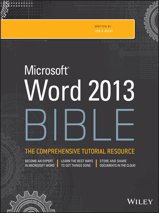 Title details for Word 2013 Bible by Lisa A. Bucki - Available